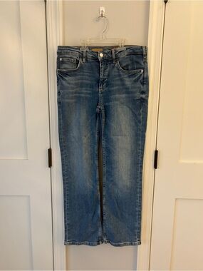 Pilcro Women's Blue Straight-Leg Jeans